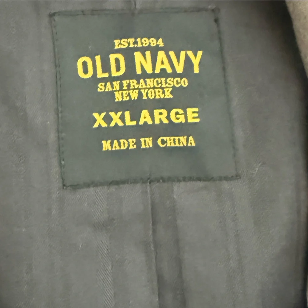 Men’s vintage Old Navy cotton‎ blazer size XXL gray preppy classic soft - Picture 5 of 8